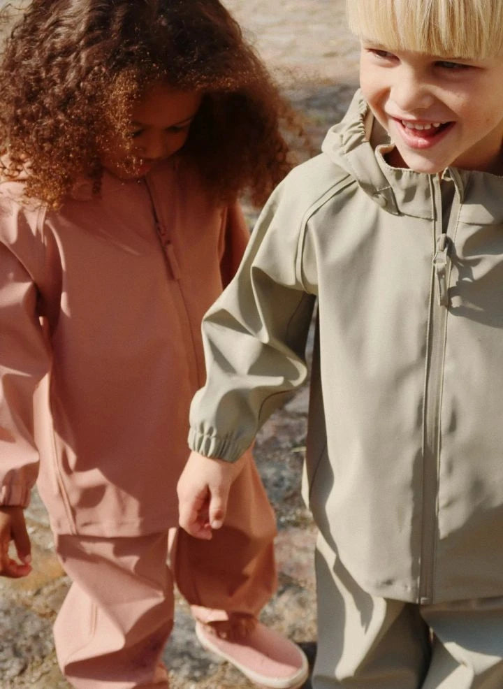Konges Sløjd - Plainy Cerises Yağmur Seti | Pembe