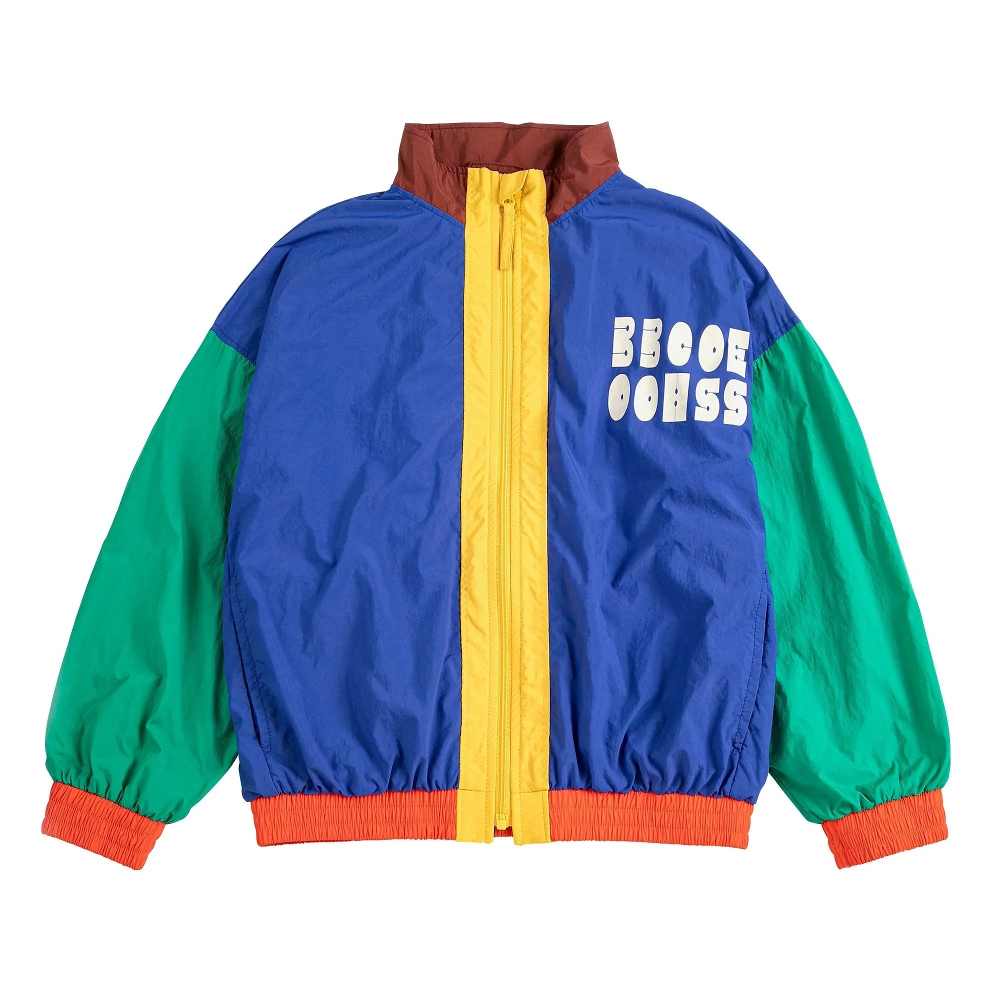 Bobo Choses - Chaqueta de chándal de fibra reciclada con bloques de color | Azul