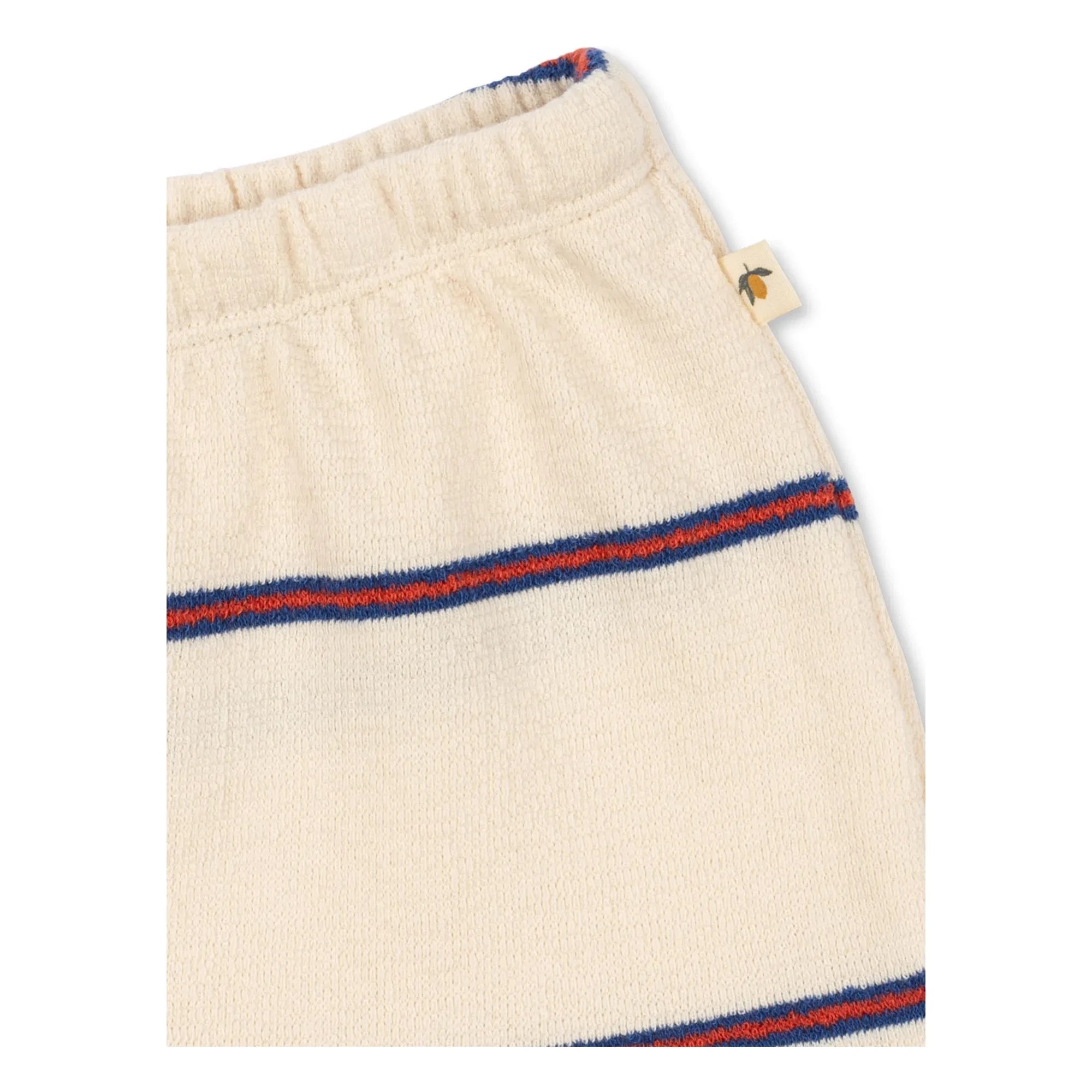 Konges Sløjd - Shorts de trío de algodón orgánico a rayas | Beige
