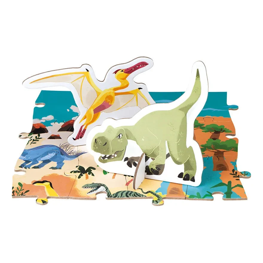 Janod - Puzle educativo de dinosaurios - 200 piezas