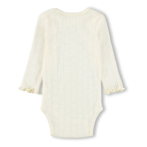 Molo - Foss Body Hearts Algodón Orgánico | Marfil