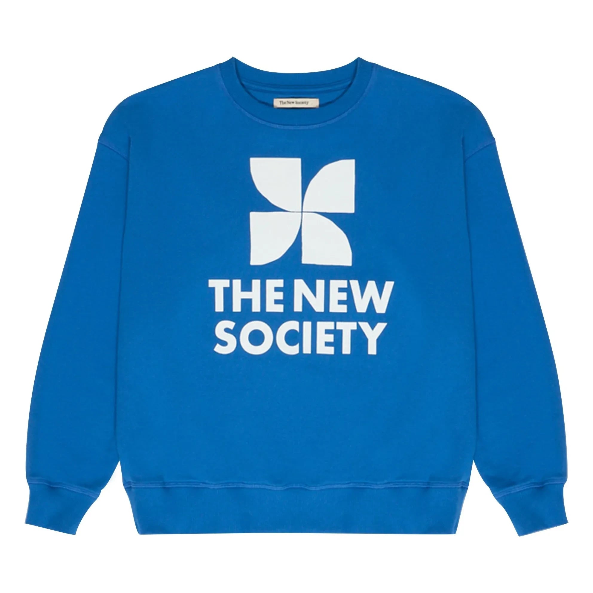 the new society - Mykonos Logo Sweat | Azul