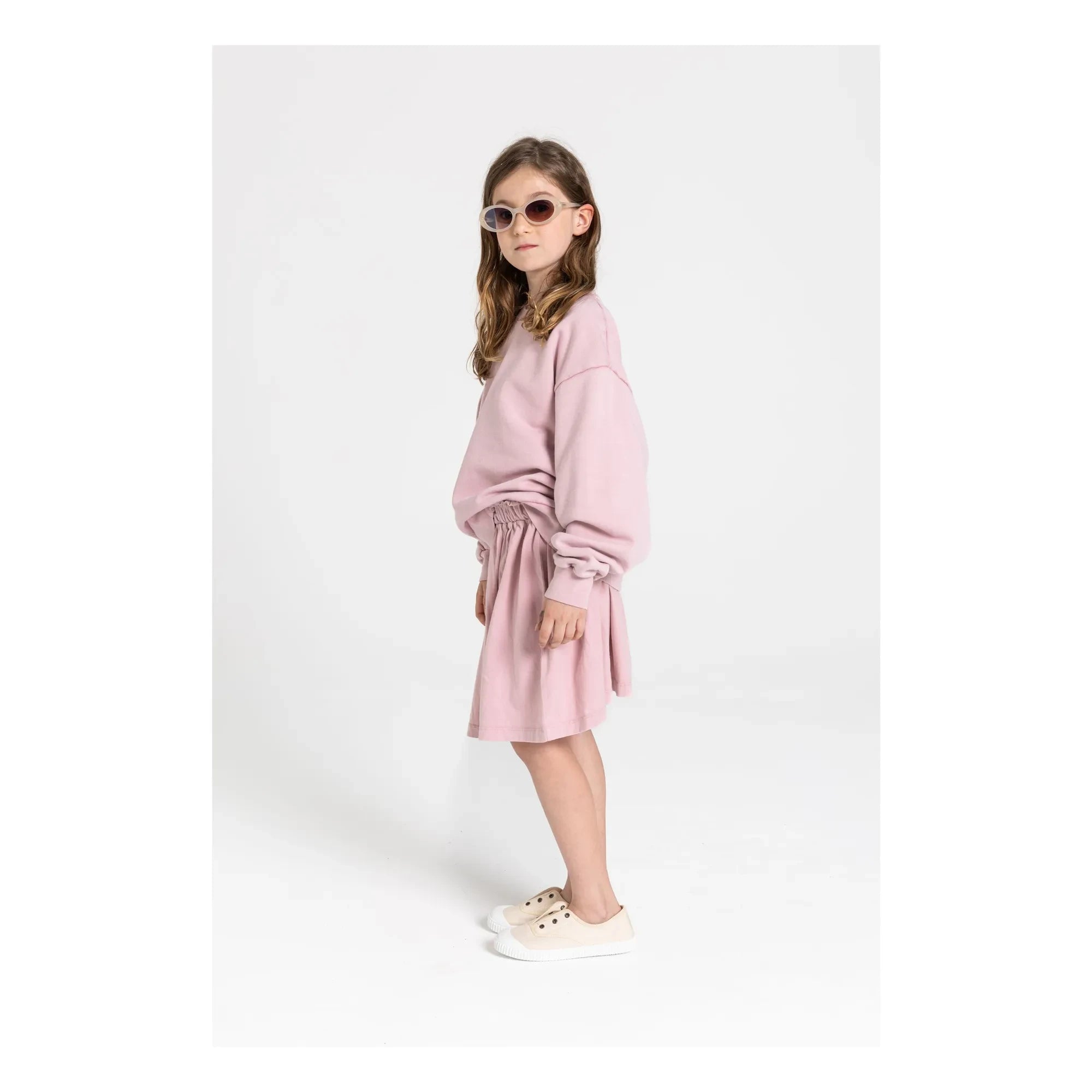 Smallable Kid - Falda Flow de Algodón Orgánico | Rosa Viejo