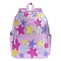State Bags - Mochila de doble bolsillo Kane Iridescent Stars | Rosa