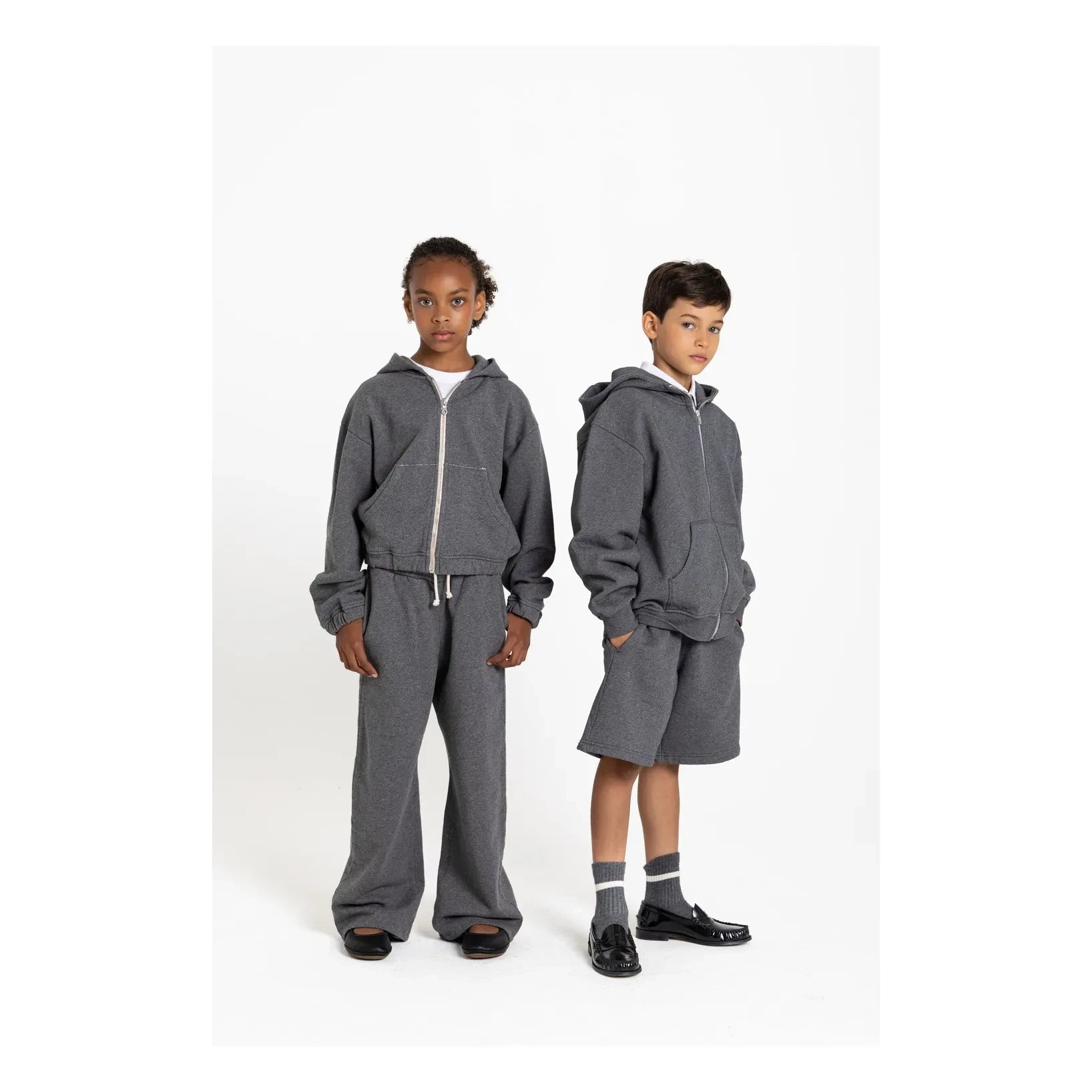 Smallable Kid - Thornfield orgánico pamuk jogger pantolon | Gris jaspeado