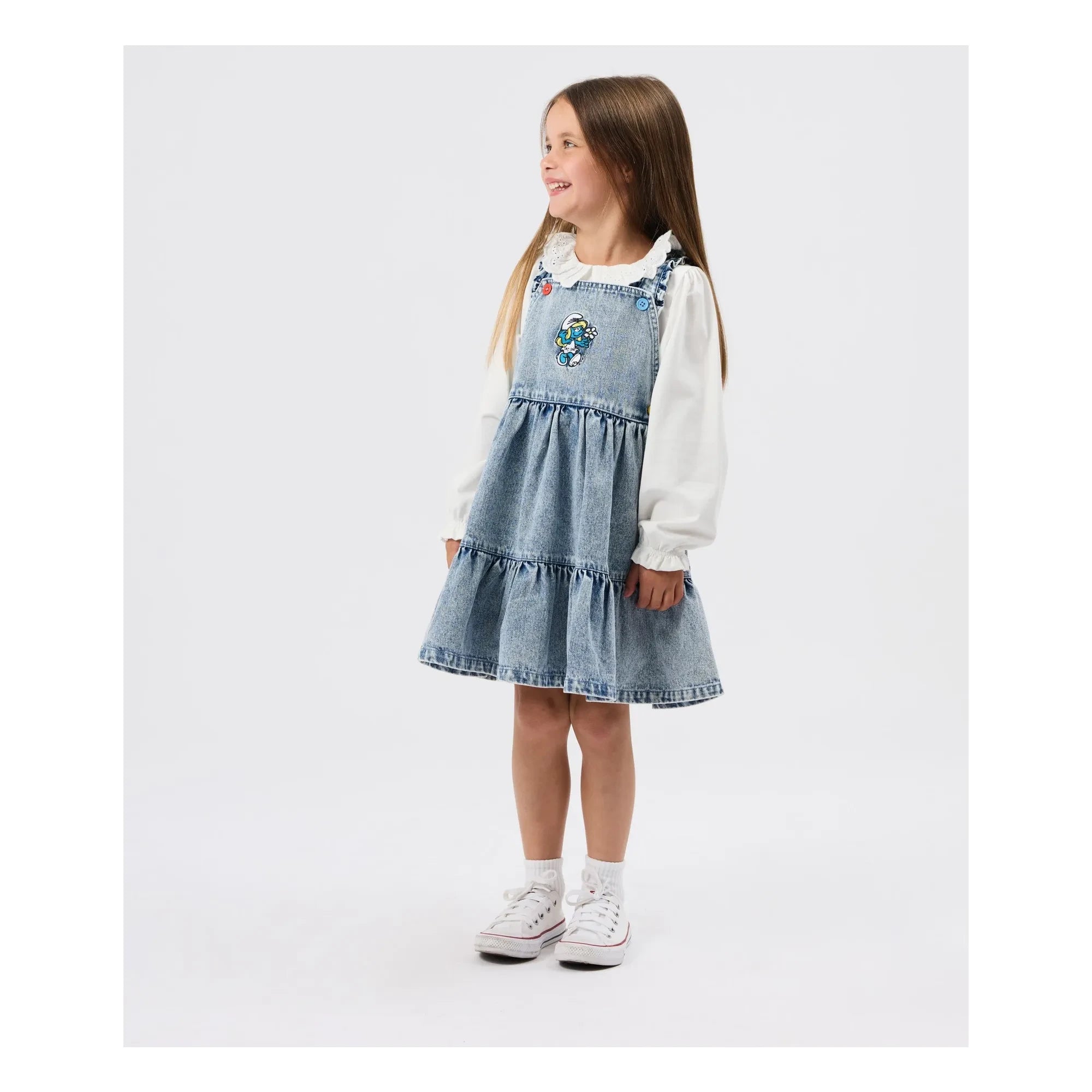 Goldie + Ace - Denim Elbise - Goldie + Ace x Schtroumpfs | Mavi
