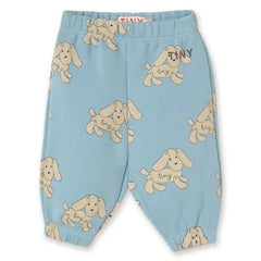 Tinycottons - Pantalón deportivo de algodón orgánico para perro bebé | Azul claro