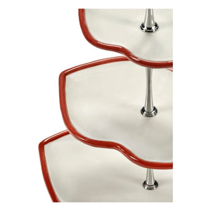Serax - Soporte para tartas de 3 pisos, Wouters & Hendrix | Rojo