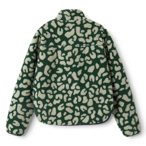 Liewood - Nelson Chaqueta tipo sherpa con estampado de leopardo hecha de fibras recicladas | Verde