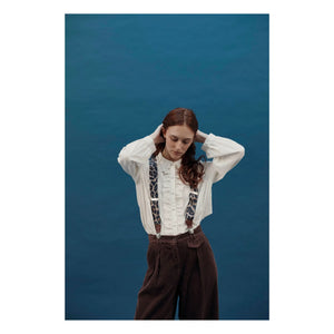 Emile et Ida - Blusa bordada Charline | Crudo