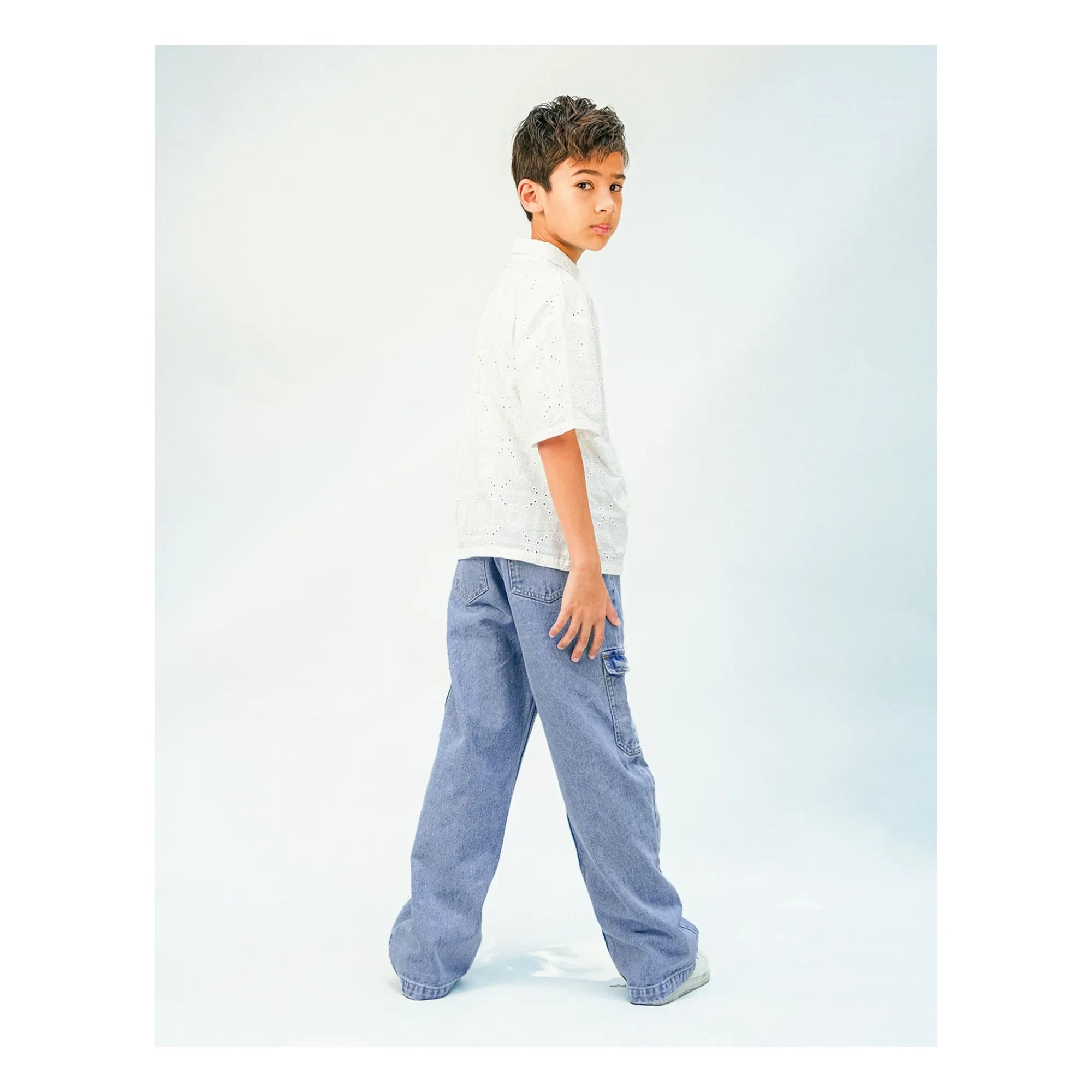 Gingersnaps - Banana Prim Kargo Vaquero | Azul claro