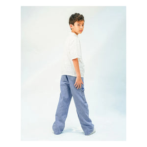 Gingersnaps - Banana Prim Kargo Vaquero | Azul claro