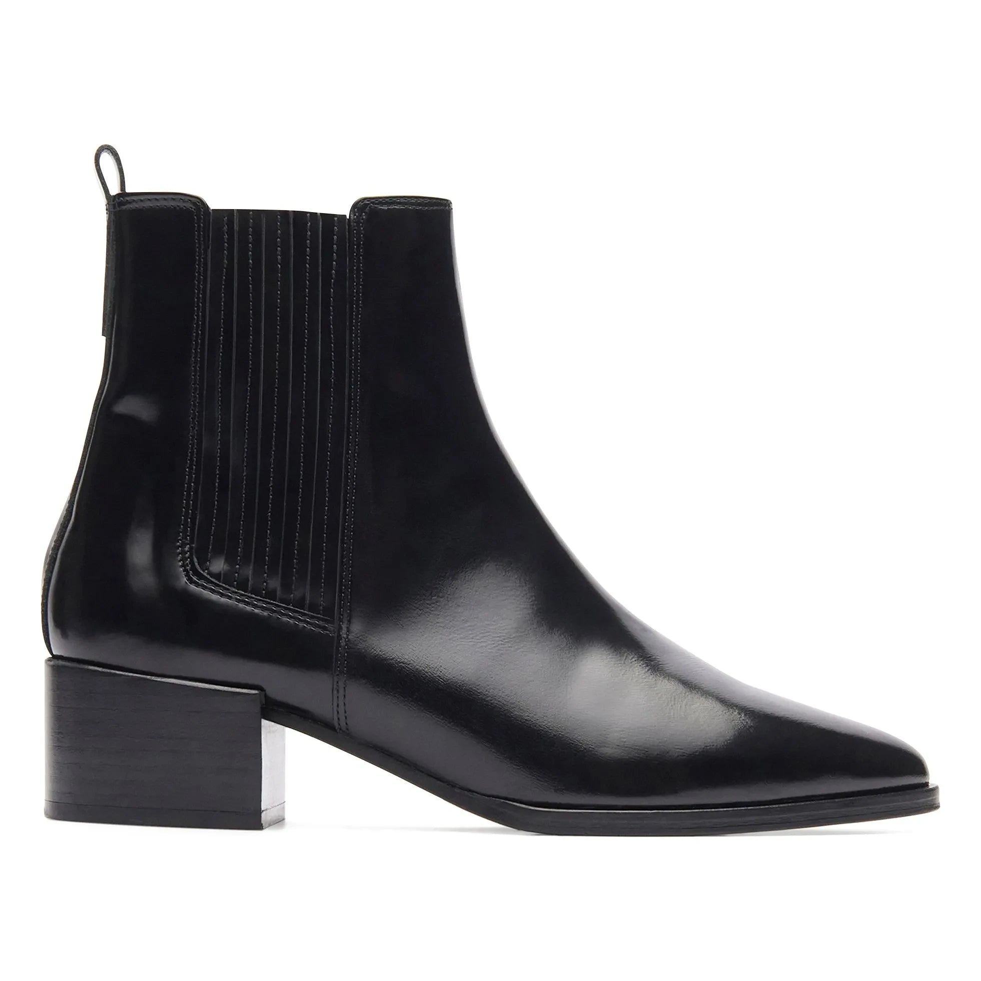 Rivecour - Botas de cuero glacé nº 408 | Negro