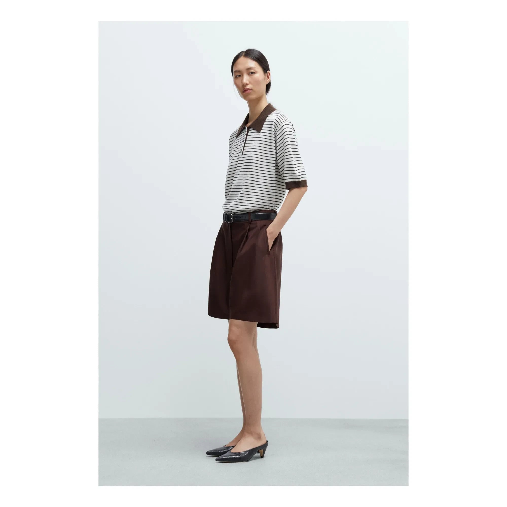 Cordera - Bermudas sastre lana | Burdeos