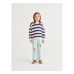 Bobo Choses - Jersey de algodón orgánico a rayas | Beige jaspeado
