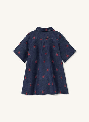 Fliink - Vestido de Denim Donna | Azul Oscuro