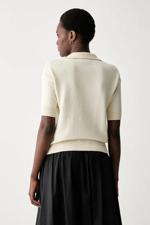 Polo de algodón con cuello para mujer Weekend Max Mara WKDALBERO