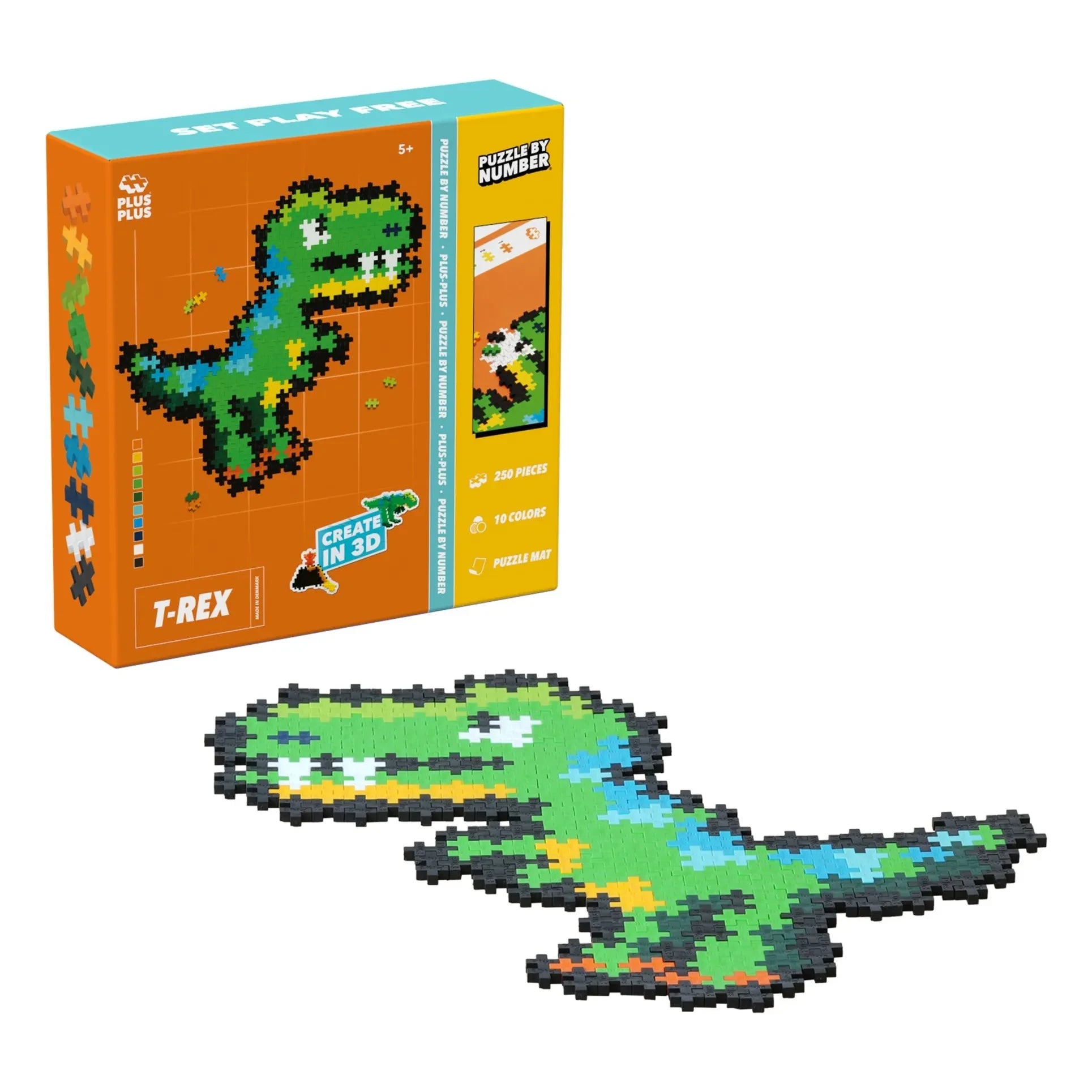 Plus-Plus - Puzle de T-Rex - 250 piezas