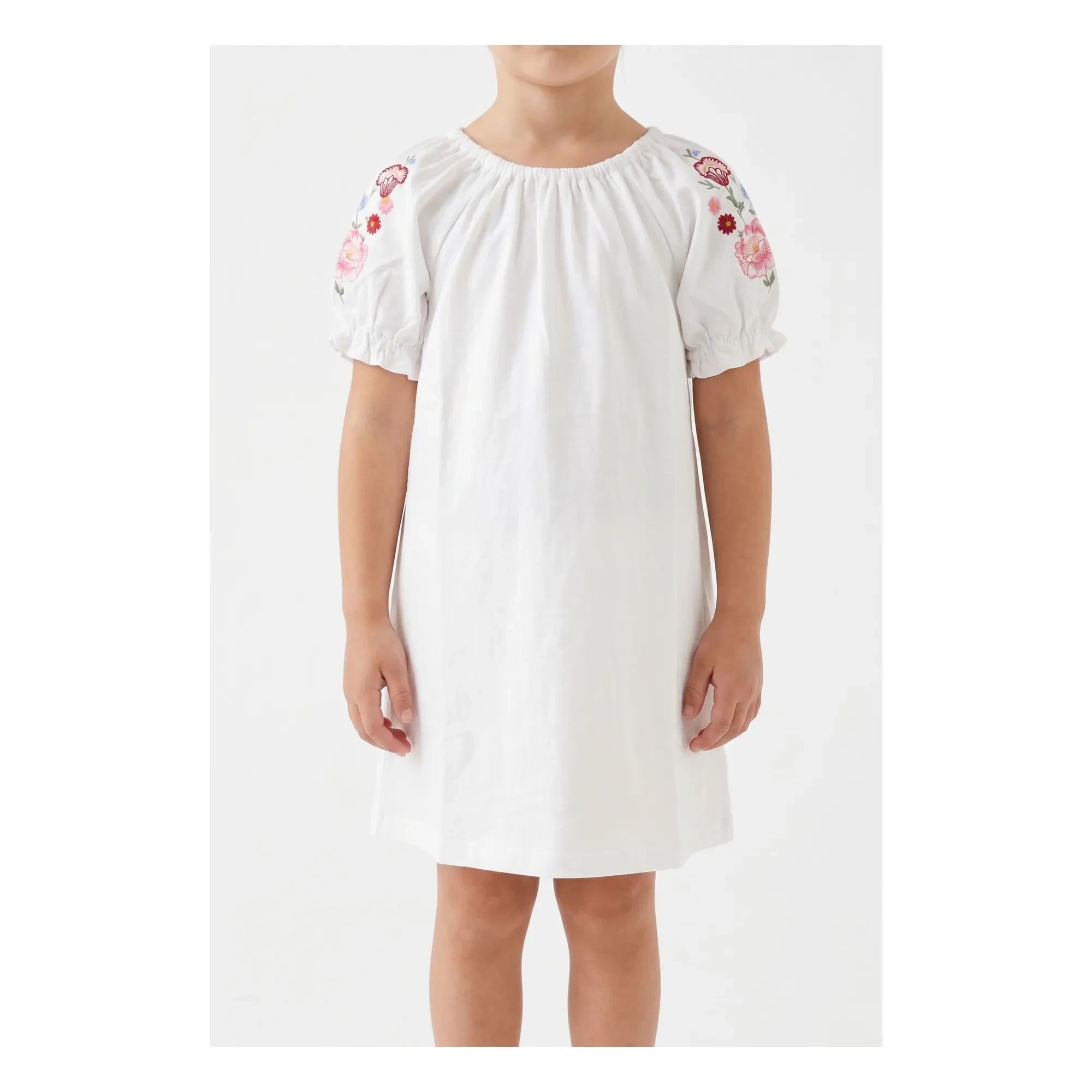 Babe & Tess - Vestido Carola con cadena bordada | Crudo