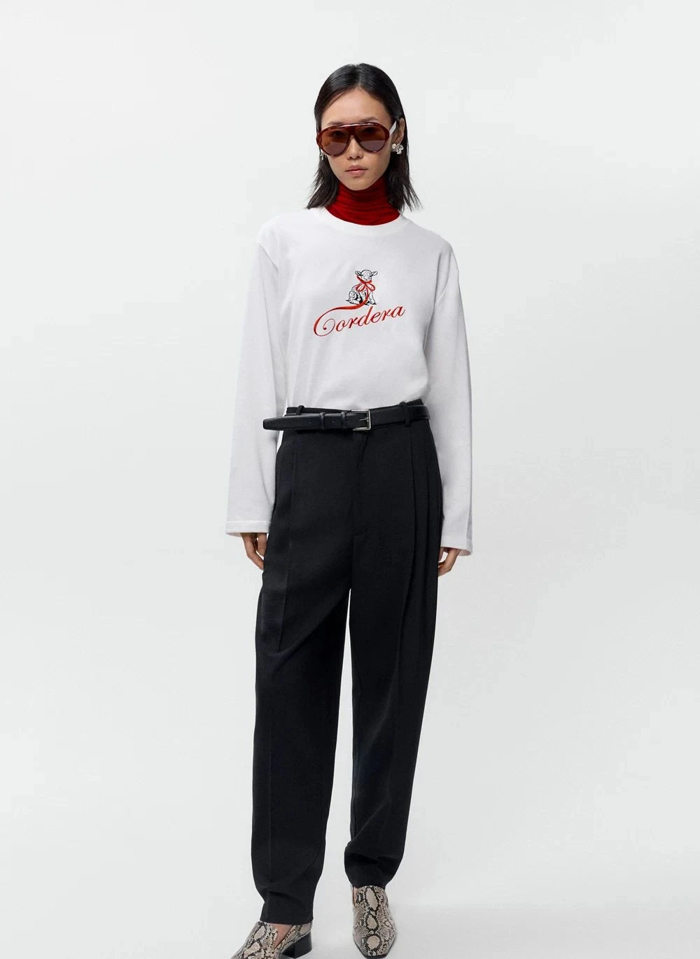 Cordera - Camiseta de Algodón Orgánico Cordera | Blanca