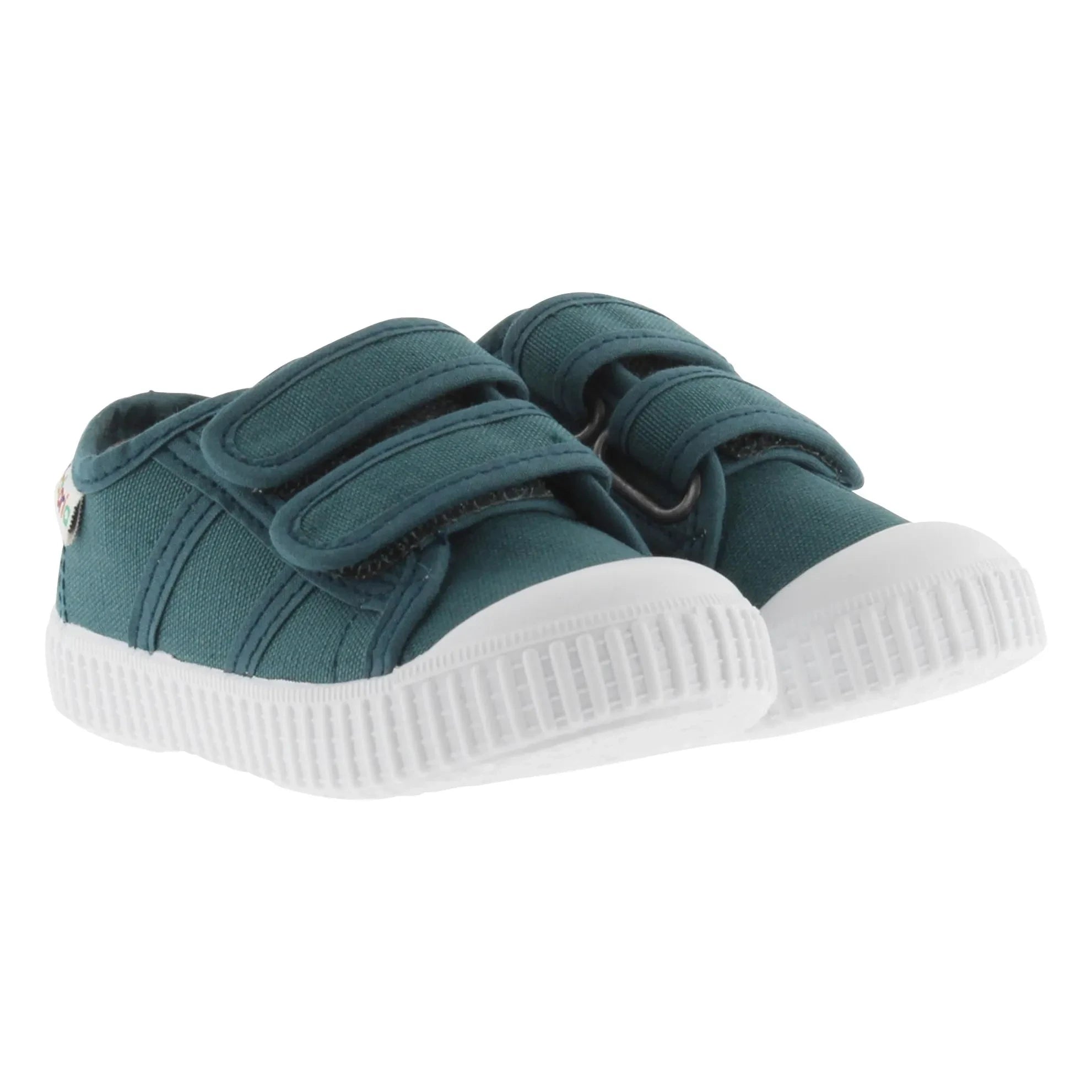 Victoria - Zapatillas Lona Scratch | Azul pavo real