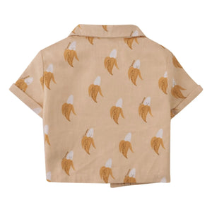 Gingersnaps - Camisa de lino Ekko Banana | Beige