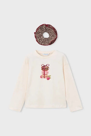 Blusa de manga larga de algodón para niños Mayoral