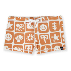 Beach & Bandits - Bañador con Protección UV Sea Smiley Fibras Recicladas | Color Óxido