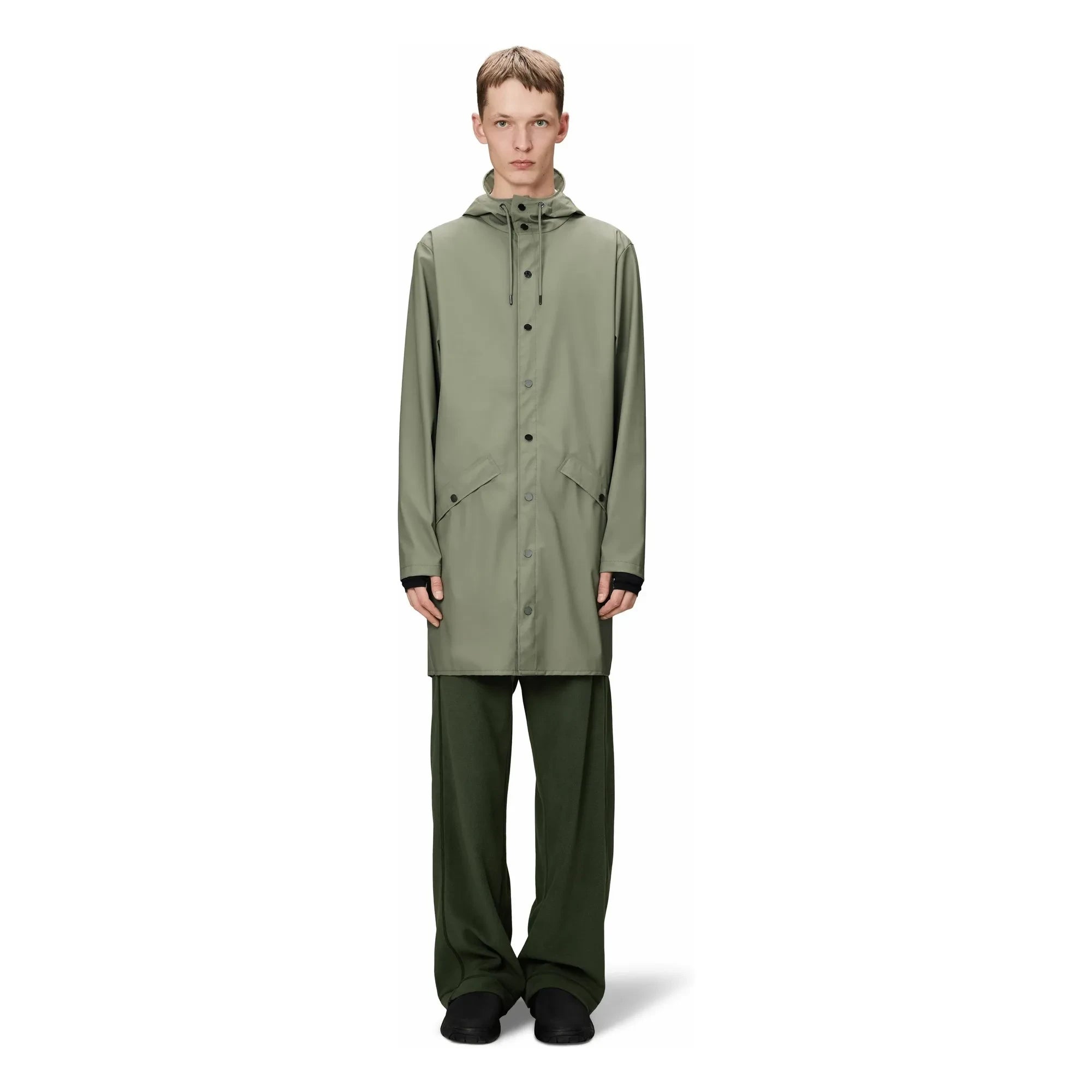 Rains - Gabardina larga W3 | Caqui claro
