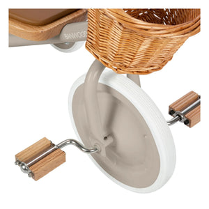 Banwood - Triciclo de metal y madera | Beige