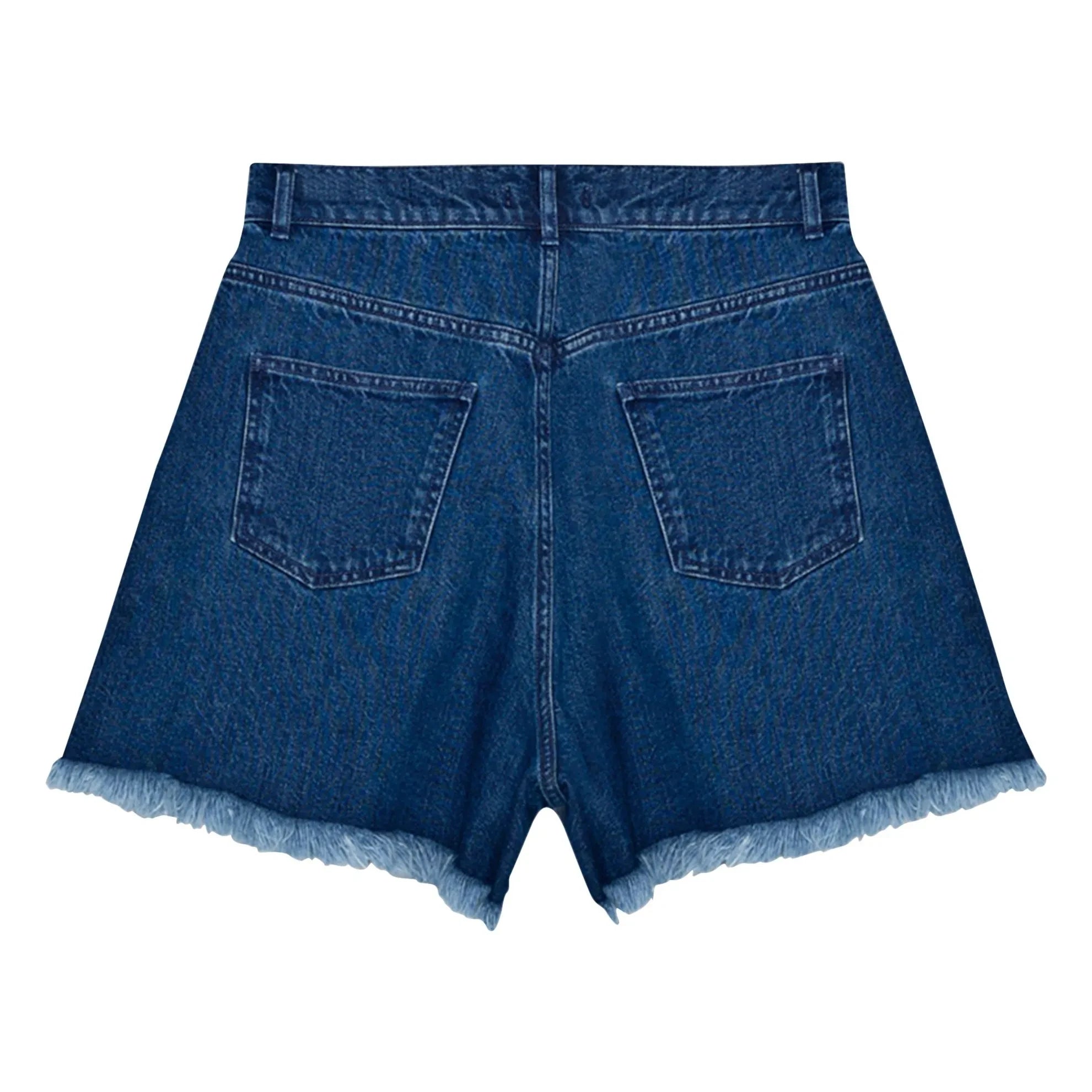 the new society - Pantalón corto de algodón | Azul denim