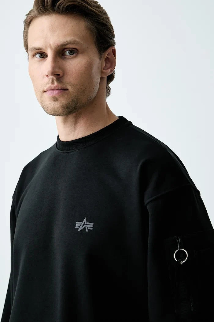 Sudadera de algodón para hombre Alpha Industries DTM Mid