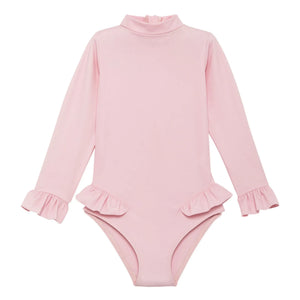 Lison Paris - Bañador de fibra reciclada con protección UV | Rosa claro