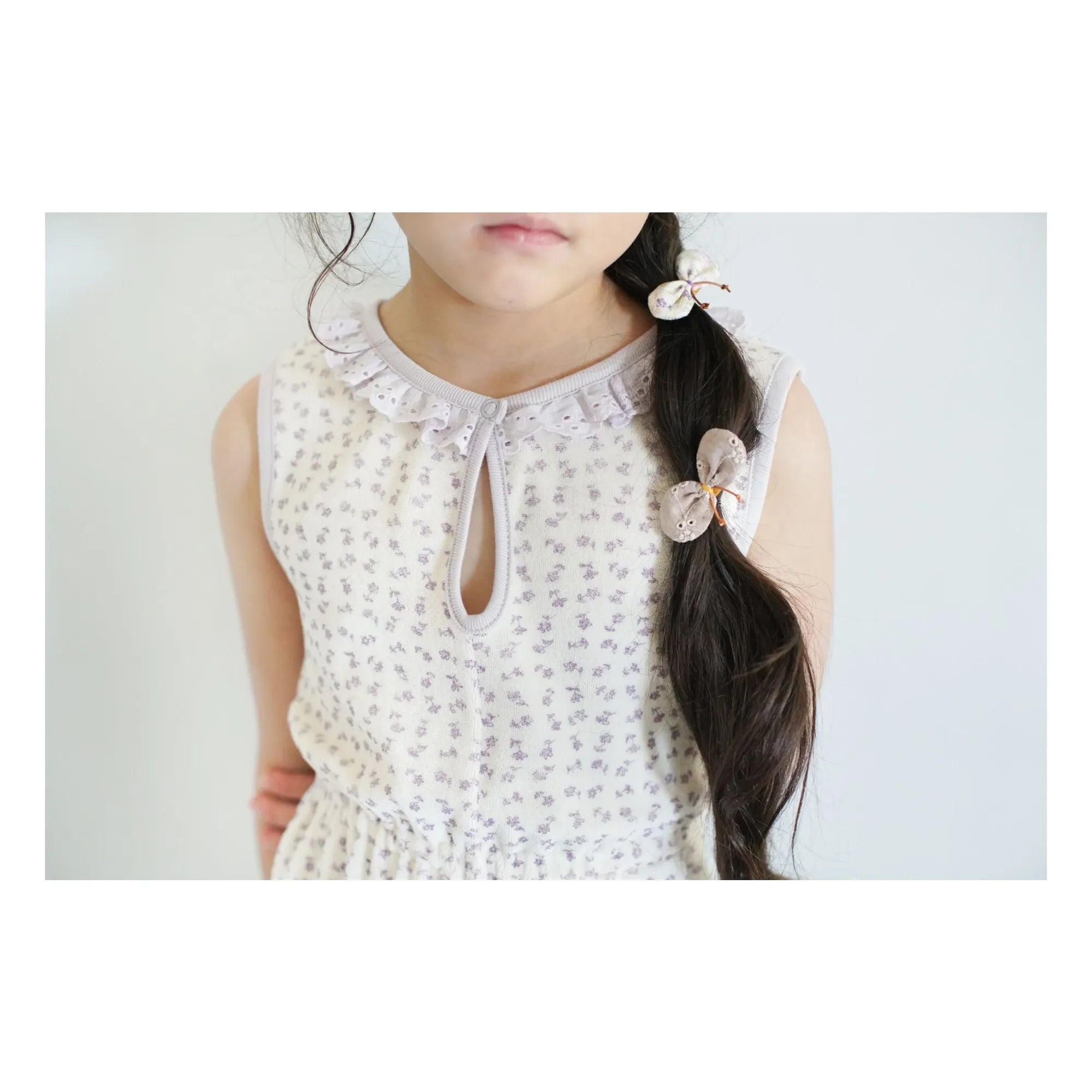 Soor Ploom - Mono Club Fleurie de algodón orgánico | Blanco roto