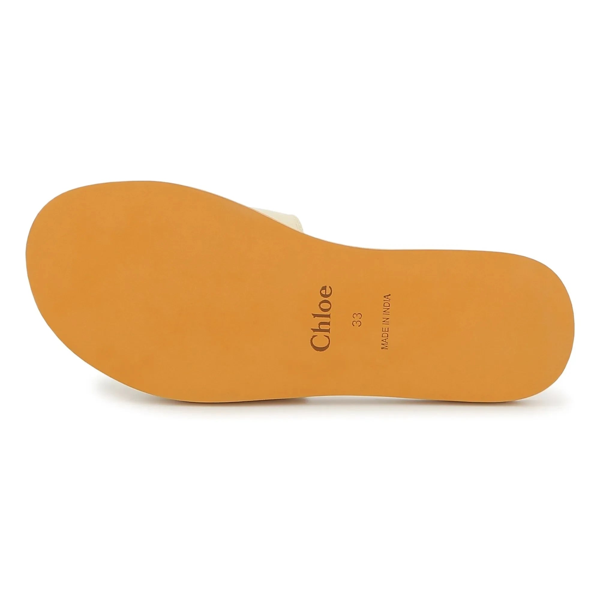 Chloé - Sandalias con logo | Blanco