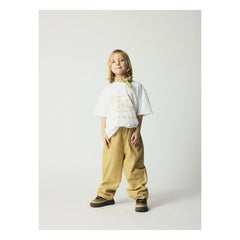 brunobruno nation - Pantalón Dora de cuadros de algodón orgánico | Beige