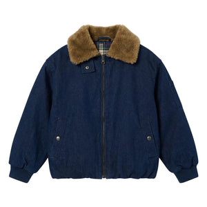 Finger in the nose - Chaqueta aviador de mezclilla Aria | Denim crudo
