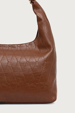 Bolso hobo de piel sintética para mujer CRYSTELLE