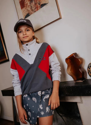 Cos I Said So - Sudadera abotonada de algodón orgánico | Gris