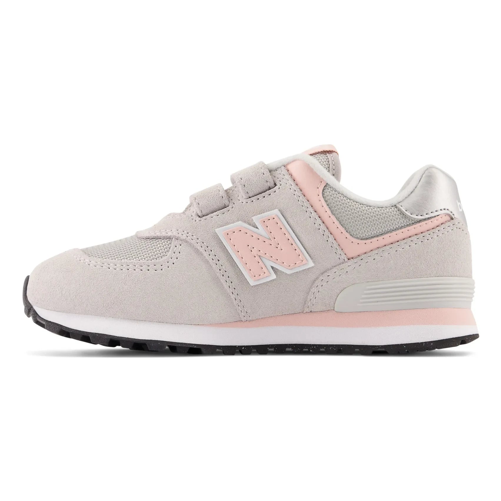 New Balance - Zapatillas deportivas 574 Evergreen con cierre de velcro | Rosa claro