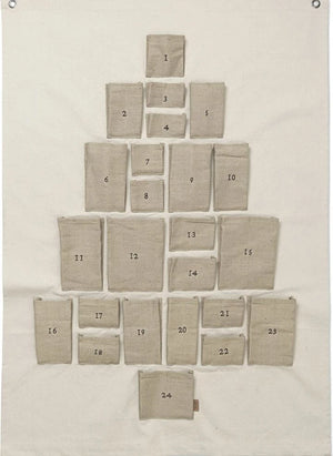 Ferm Living - Calendario de Adviento de algodón orgánico