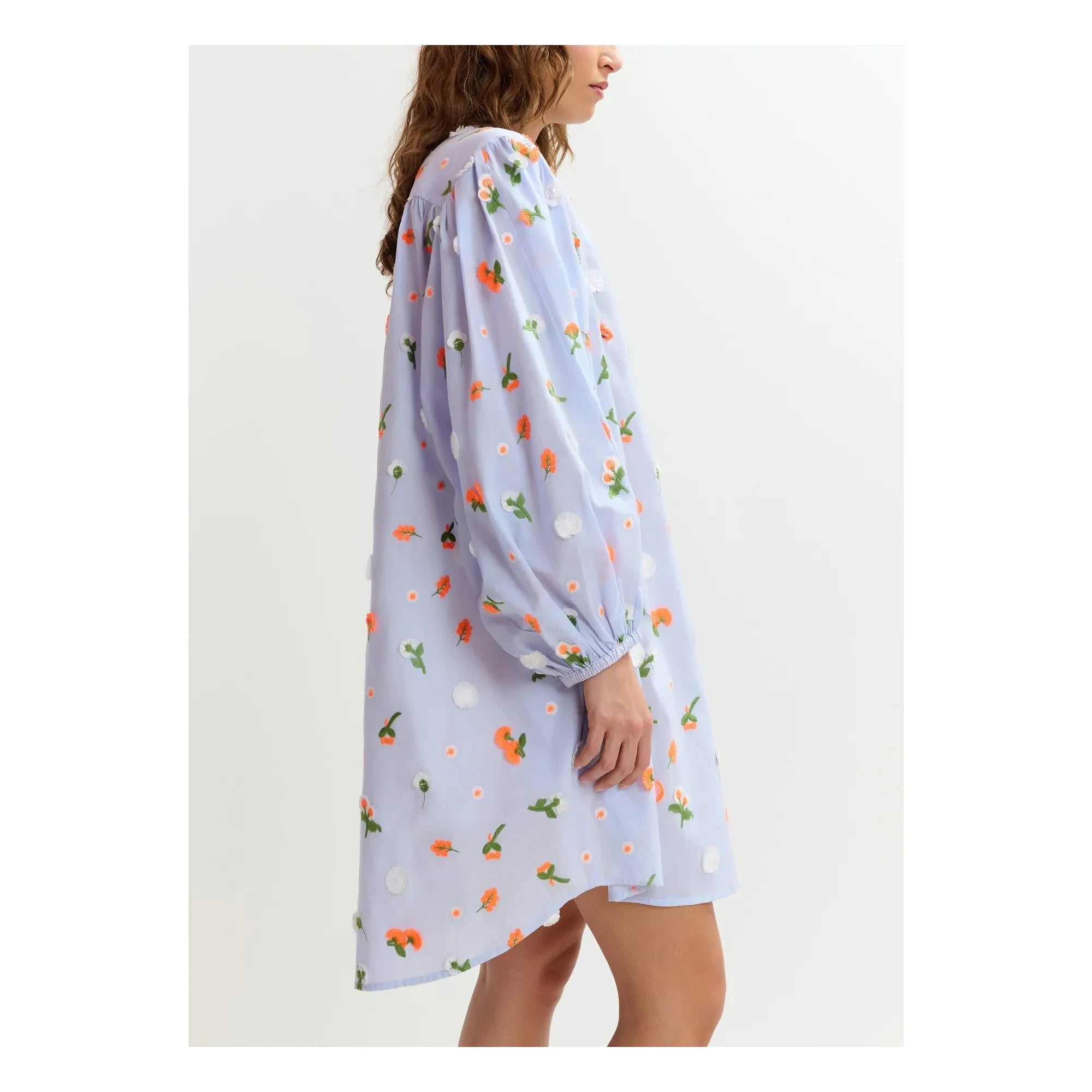 Essentiel Antwerp - Vestido Jalen bordado | Azul claro