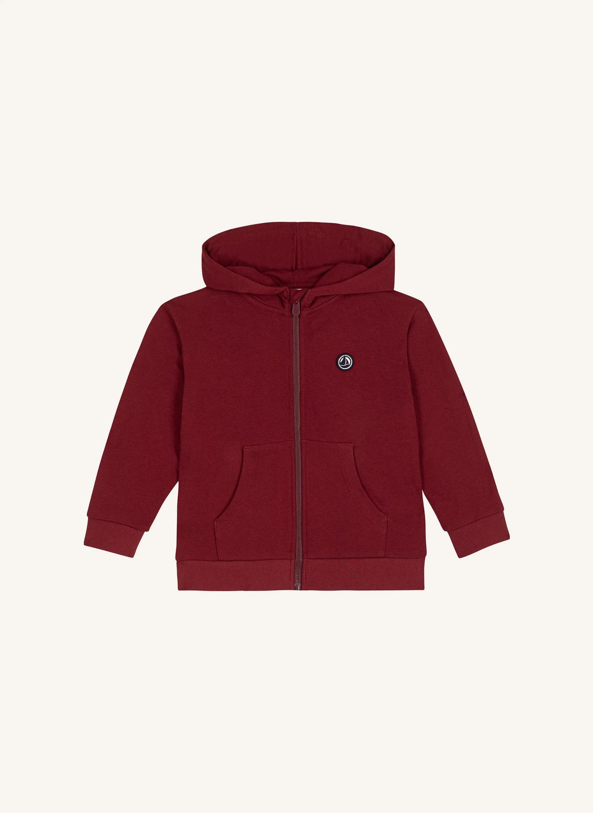 Petit Bateau - Logo Kapüşonlu Üst | Bordo