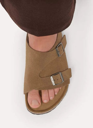 BIRKENSTOCK - Sandalia de ante Zúrich