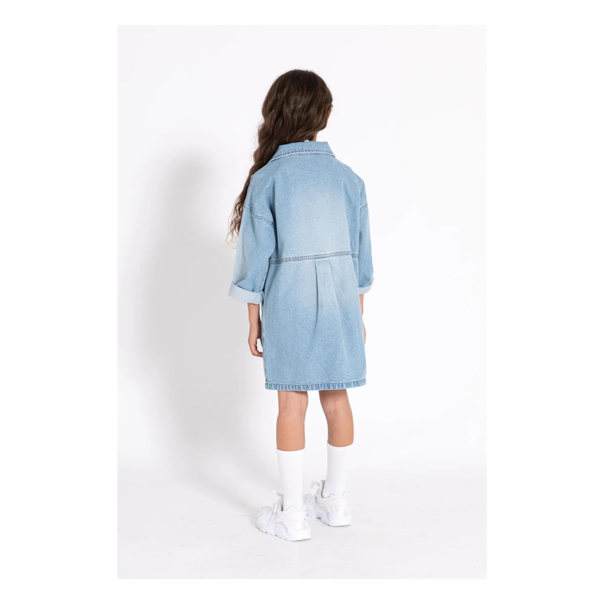 Finger in the nose - Vestido Olga | Mezclilla lavada