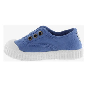 Victoria - Zapatillas elásticas Inglesa de lona | Azul real
