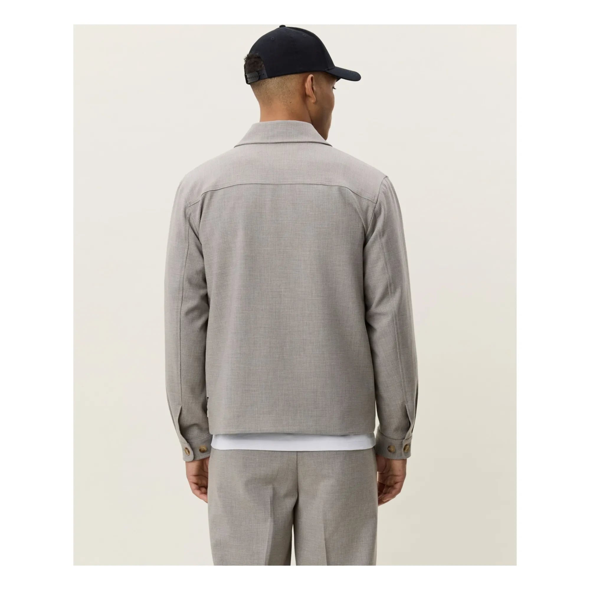 Les Deux - Chaqueta Check Hybrid | Marrón