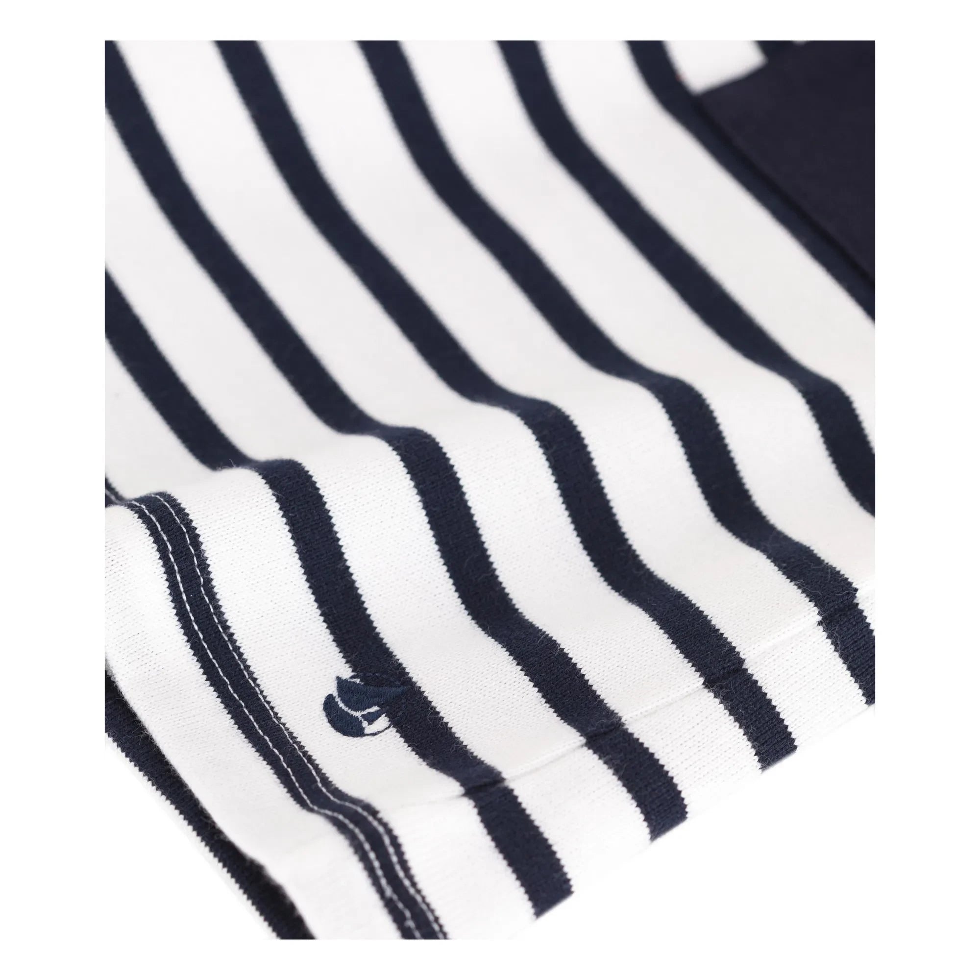 Petit Bateau - Vestido de cumpleaños de algodón orgánico | Azul marino