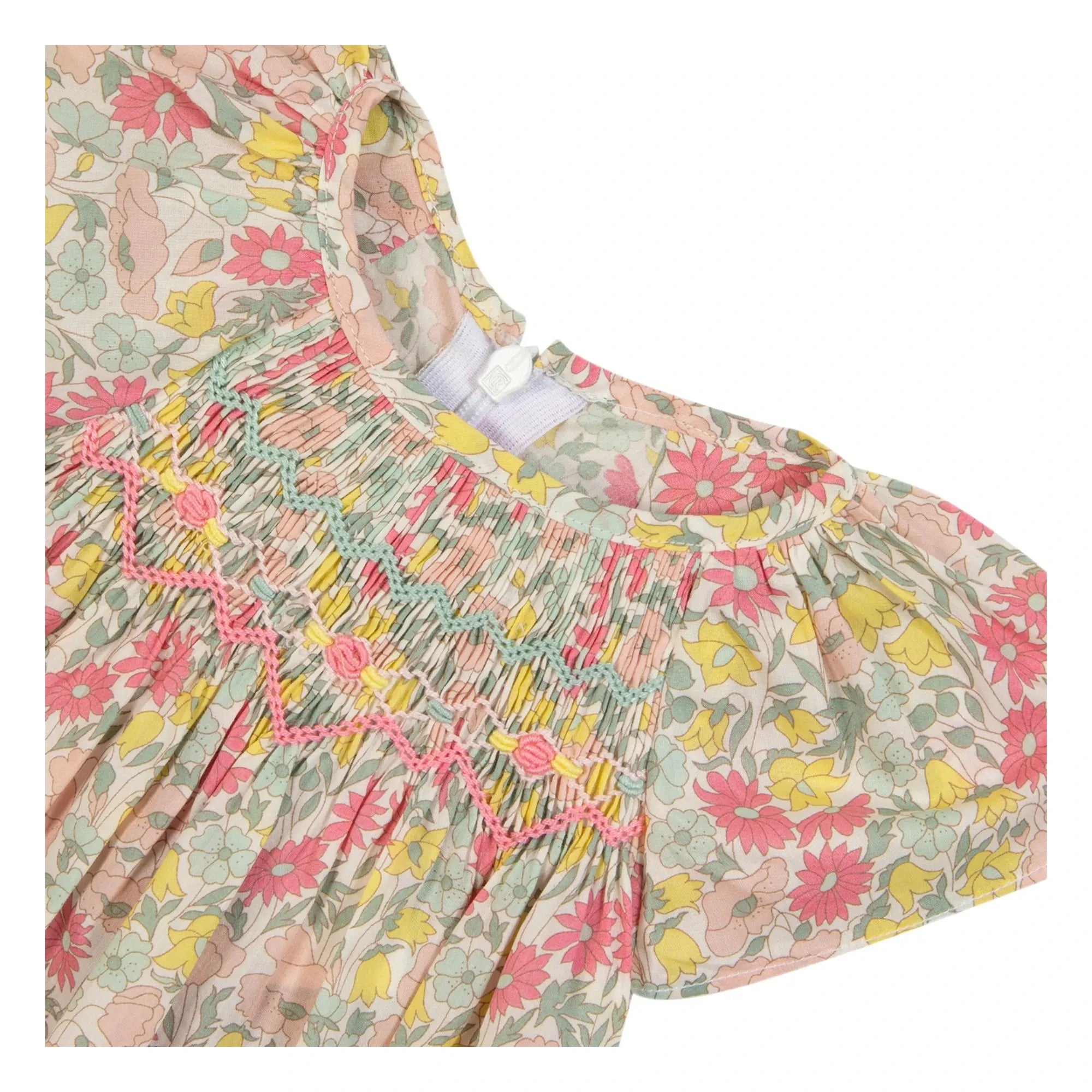 Tartine et Chocolat - Blusa fruncida floral | Amarillo