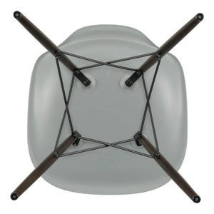 Vitra - Silla DSW de plástico - base de arce - Charles & Ray Eames | Gris claro